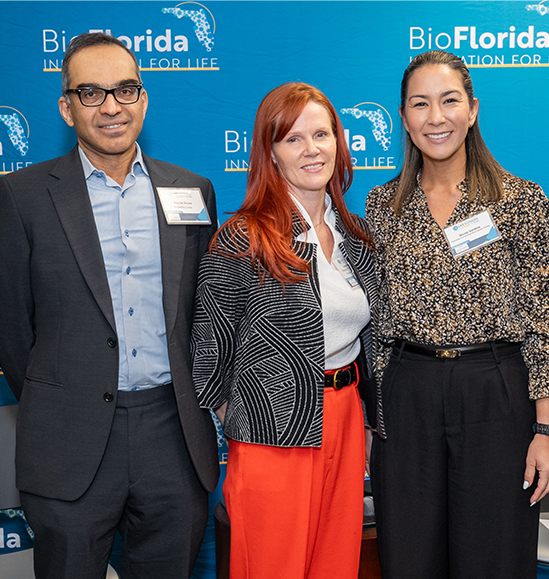 Picture of speaker panel at a bioflorida event